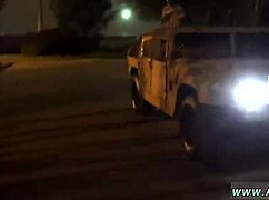 Army men endure hazing in showers before intense fucking