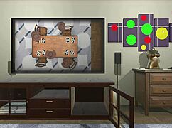 3D animated video of a roomboy’s escape from sexual harassment while giving a blow job
