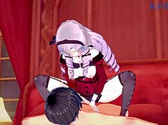 hyakumantenbara salome gets intense sex in nijisanji vtuber hentai
