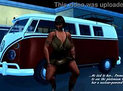 Big assed MILF gets a 3D handjob in The Sims 4 Back to the Future parody