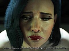 Hot 3D Milf Sucks Me Off While Cheating on Her Man