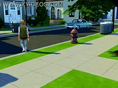 Sims 4 Back To The Future Parody With Big Tits Blowjob