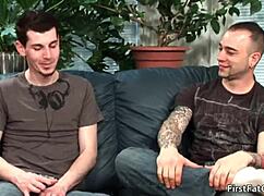 Aiden blue sucks monster cock in first gay video 😜