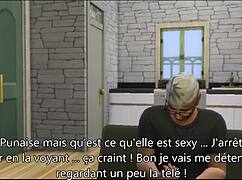 The drama of a French family in The Sims 4