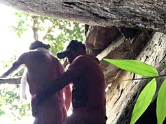 Amateur Couple Has Wild Sex on Beach with Hairy Big Ass