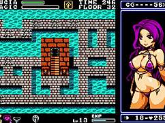 tower of succubus remake with big tits and cum in hentai game