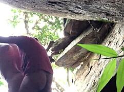 Amateur Couple Has Wild Sex on Beach with Hairy Big Ass