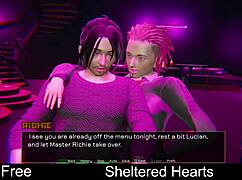 sheltered hearts unfolds in a dating game with anime characters