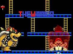 Bowser Koopa和Donkey Kong狂野卡通大战Mario