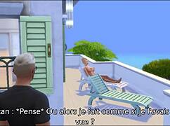 The drama of a French family in The Sims 4