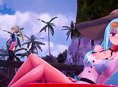 konosuba characters get wild in steamy bikini sex scenes.