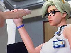 Submissive Overwatch characters get creampied in this compilation
