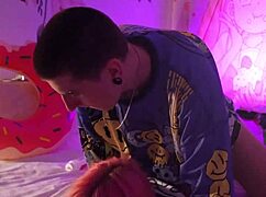 i made a steamy sex tape with my tattooed alt girl licking me up