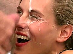 More huge cumshots on my face as an amateur wife