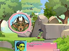 Horny nature young female orc face-sitting a lucky boy