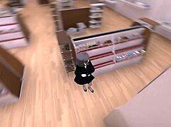 seleca-san secretly exposes herself in public under her coat