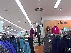 gorgeous czech teen seduced in supermarket pov blowjob