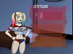 Raven and other DC Comics heroes in an anime-style handjob scene