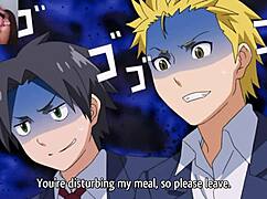 Horny vampire fucks three students in hardcore hentai video