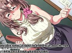 我想让我朋友的妈妈怀孕，激烈西班牙语字幕变态动漫