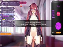 training the bitch in this outdoor hentai game with public pussy action