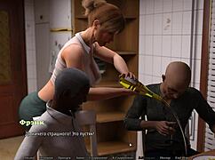 3D animated big tits and hard cock in a cheating game