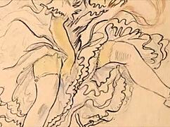 复古色情插画展示怀旧风Hentai艺术，动漫诱惑魅力十足