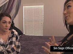 Sinn And Lily Tease Each Other With Strap-On Play