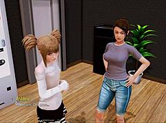 A visual novel about a harem in a hotel