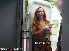 forgive me father, redhead milf's first rough big dick... dang