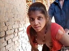 Hot anal sex with an Indian housewife in doggy style