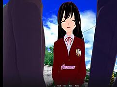 HG恶魔学园DxD动漫色情模仿剧激烈口交动作。