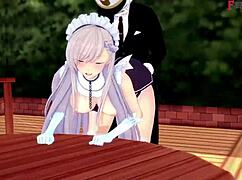 Belfast's Quick Fuck In The Restaurant Azur Lane