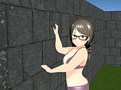 Kyo's animated porn with an Asian plump girl playing tennis and exposing her big tits