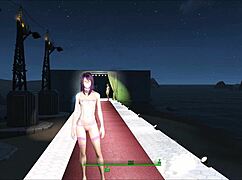 fallout 4 fashion inspired by cyberpunk 2077 in anime style