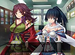 Jun’s first time: Busty hentai game in anime style