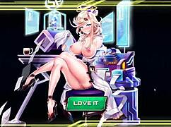 The cute secretary in hentai game ep 5 moans with pleasure during rough fucking on desk, her pussy overflowing with hot cum.