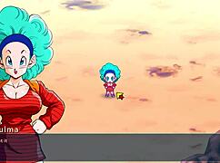 Bulma's big busty adventure in hentai game
