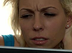 Only women strap-on sex scene with blonde milfs