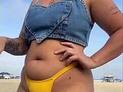 African Flasher Makes Guy Hard at Beach