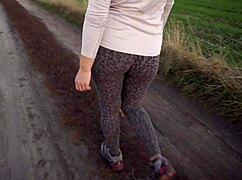 Worship My Milf Ass in Tight Leopard Leggings While I Walk