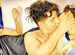 i'm having sex in front of my wife, cuckold cowgirl and doggy with cum on ass ffm