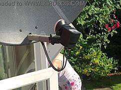 Sexy Neighbor with Saggy Tits and Big Ass