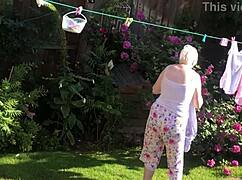 Sexy Neighbor with Saggy Tits and Big Ass