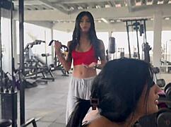 My trans trainer makes me squat naked 😏