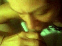 My girlfriend shows her love for wet cock with intense sucking