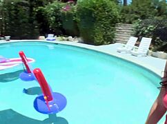 SMOKING HOT BRUNETTE LESBIANS MAKE OUT AND RUB CLITS BEFORE SEX TOYS