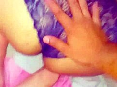 Beautiful amateur teen gets intense facial in a very hot scene