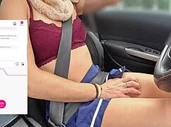 Friend Films Me Driving While Fan Remotely Controls Lovense Vibrator, Building To Intense Orgasm