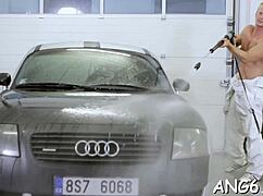 hey, this hungry dude just keeps hammering that beauty’s pussy doggystyle from behind!